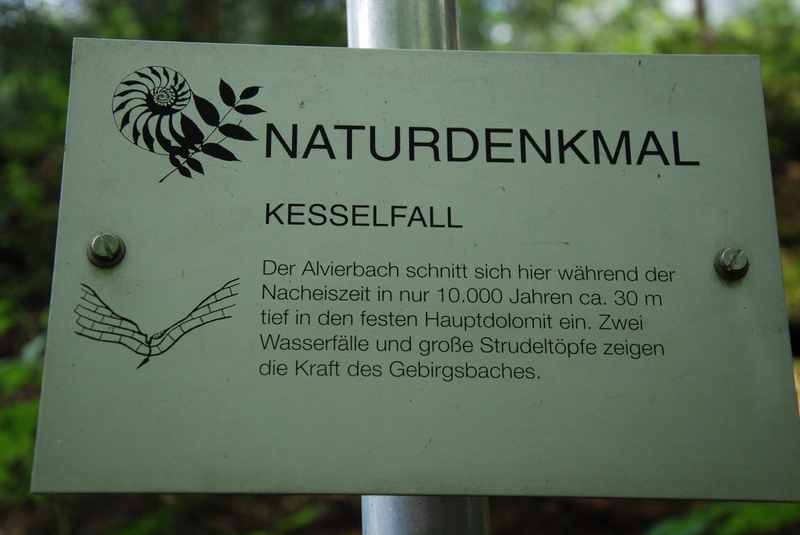 Das Naturdenkmal Kesselfall