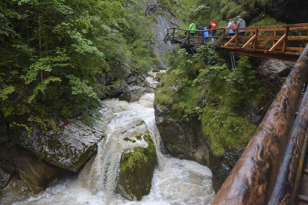 Nothklamm: Zuerst wandern wir mit den Kindern durch die Nothklamm im Naturpark Eisenwurzen in der Steiermark 