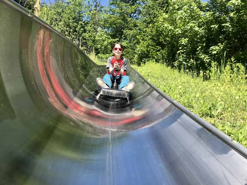 Auf der Sommerrodelbahn Oberaudorf