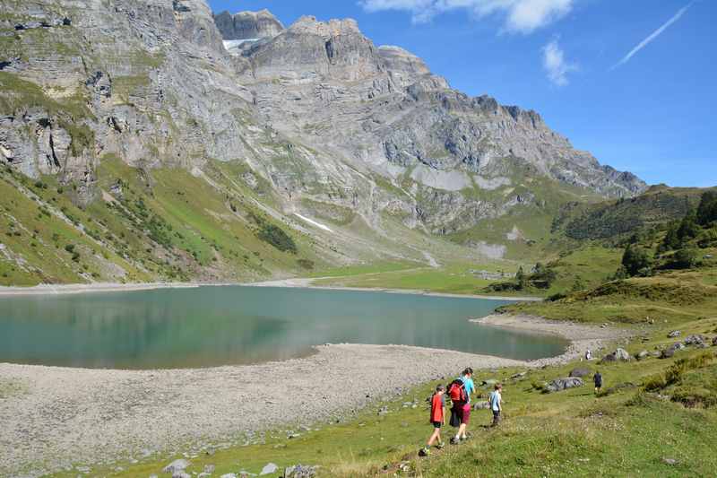 Am Oberblegisee wandern mit Kindern