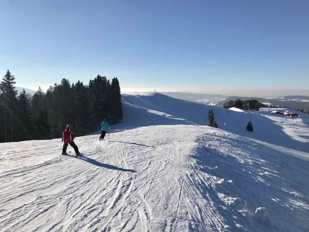 Hündle Oberstaufen: Super Ausblick beim Skifahren