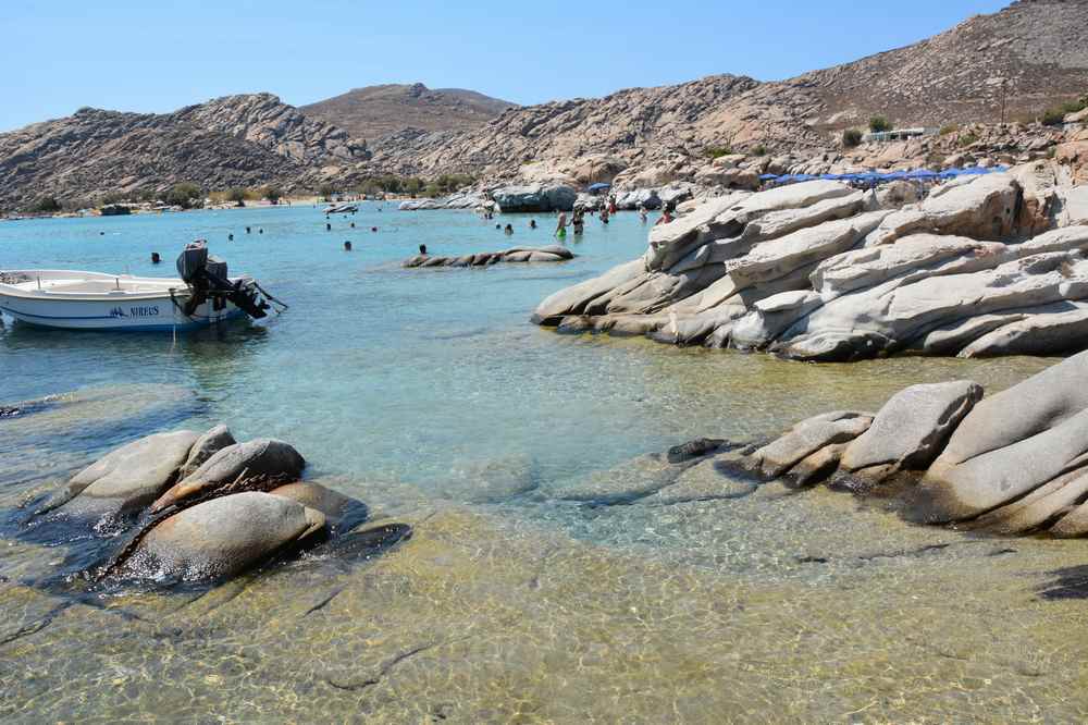 Unser Ausflug an einen der schönen Strände in Paros - der Kolimbithres Strand