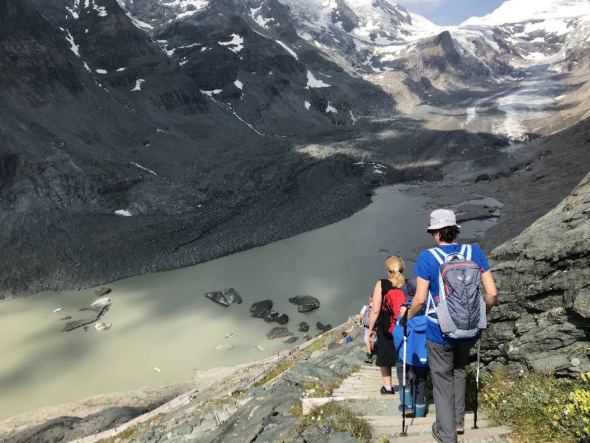 Wandern an der Pasterze von der Franz Josefs Höhe