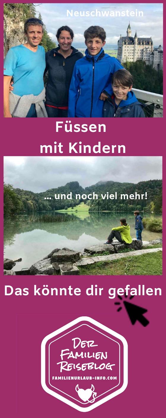 Füssen mit Kindern bei Regen - macht Spaß! Merk dir unsere Tipps bei Pinterest, mit diesem Pin