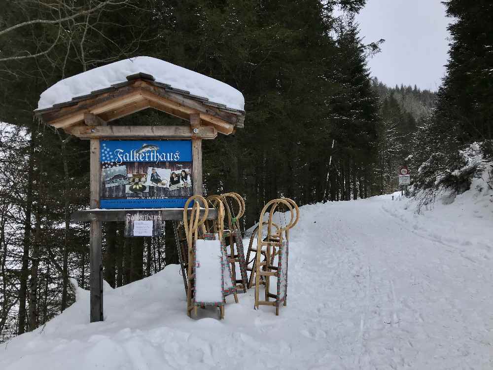 Rodelbahn Bad Kleinkirchheim - in St. Oswald zum Falkrthaus oder Lärchenhütte 