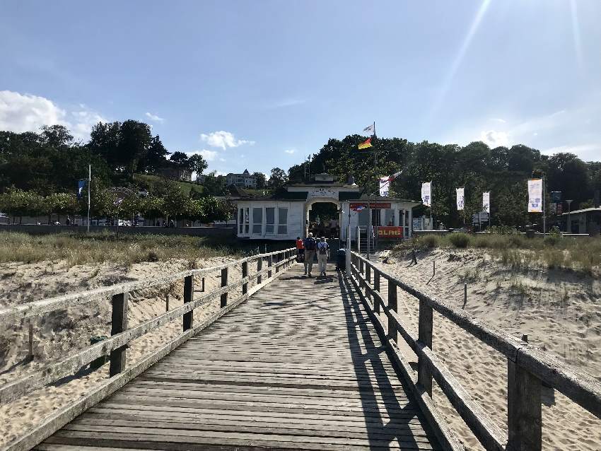 Die Seebrücke Göhren ist nicht so überlaufen wie die anderen Seebrücken in Rügen