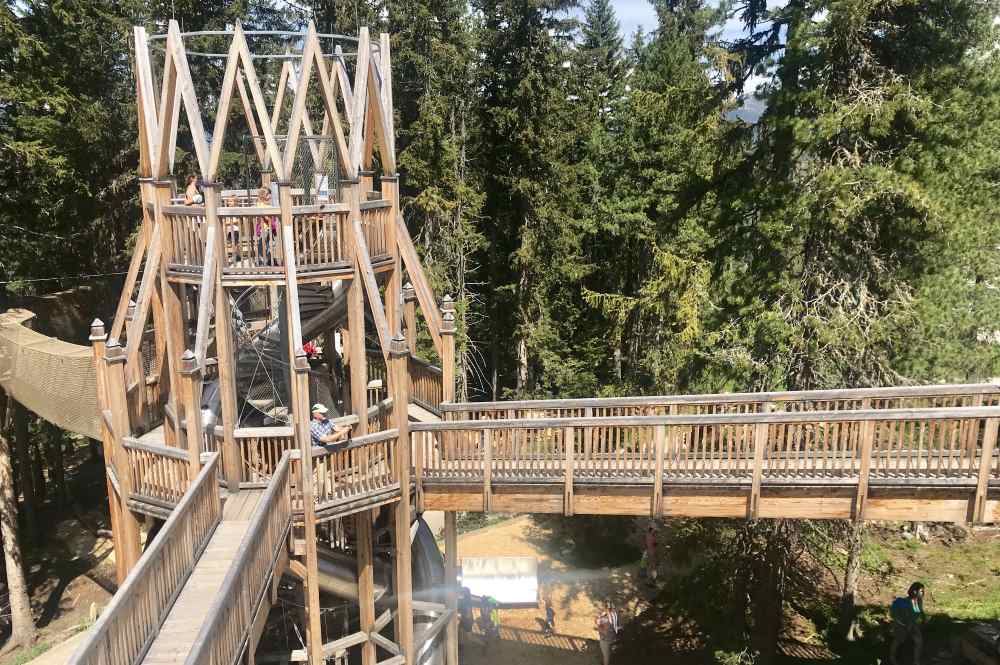 Wanderurlaub mit Kindern: Toller Spielplatz auf dem Berg - das Fichtenschloss