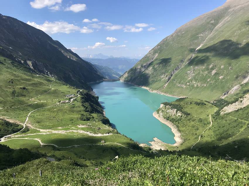 Unser Salzburger Land Ausflug mit Kindern mit Blick vom Mooserboden auf den Wasserfallboden