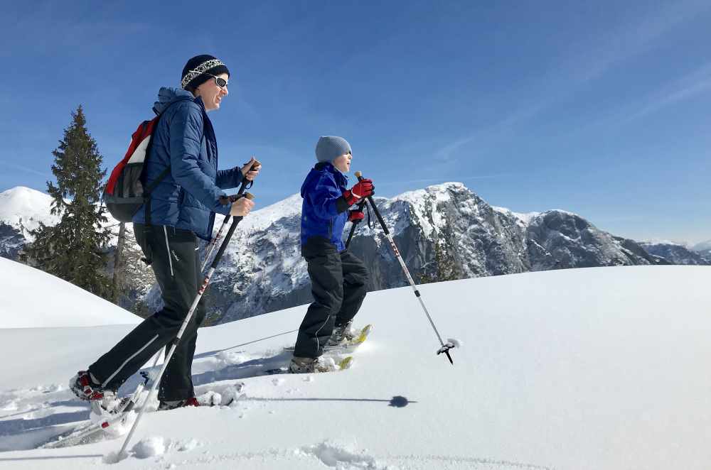 Schneeschuhwandern Loser: So genial war es zum Schneeschuhwandern mit Kindern 