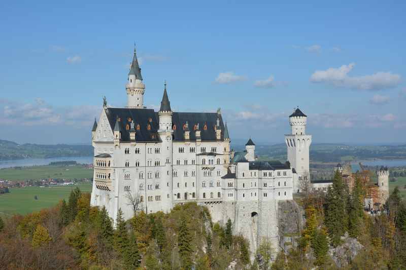 Rund um das Schloss Neuschwanstein mit Kinderwagen wandern - incl. Postkartenblick auf das Königsschloss