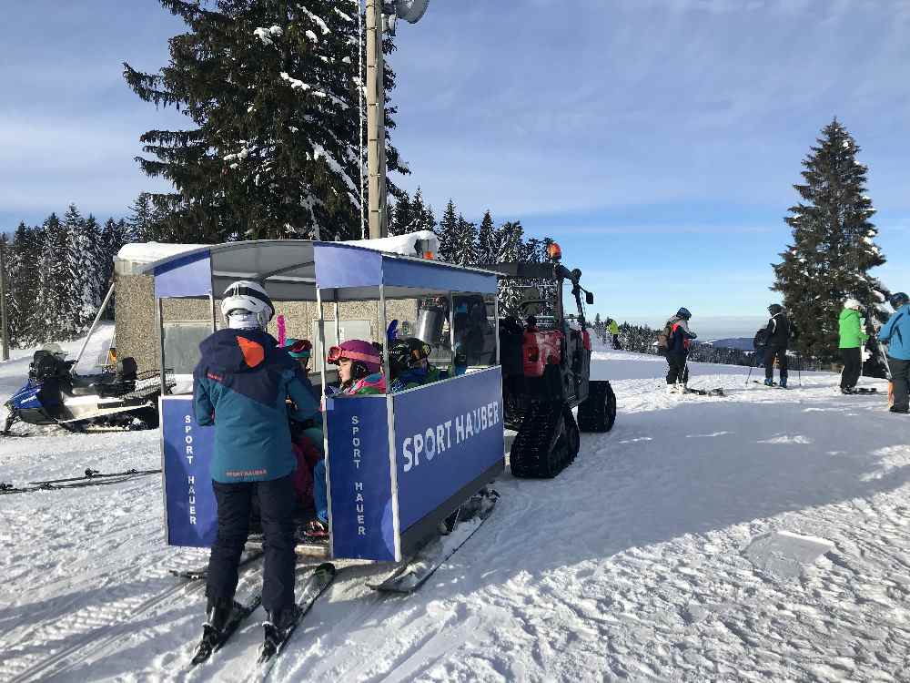 Steibis Skigebiet mit Schneetaxi für die Kleinsten