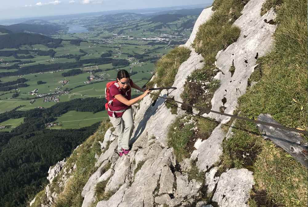 Beim letzten Stück unterhalb des Gipfels muß man aber wirklich gut aufpassen