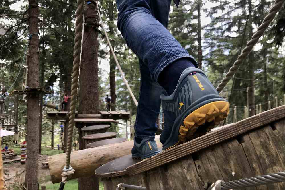 Denk daheim daran, gute Schuhe anzuziehen! Mit unseren halbhohen Viking-Schuhen war es perfekt. 