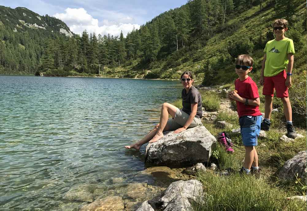 Unsere Sechs-Seen-Wanderung im Ausseer Land: Beim Steiersee auf der Tauplitzalm 