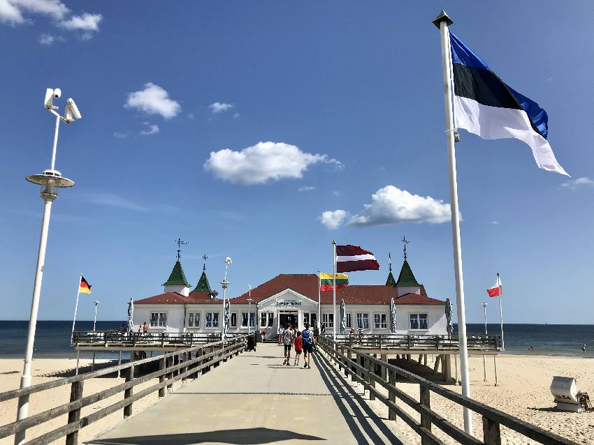 Seebrücke Usedom in Ahlbeck - das ist wohl die bekannteste Seebrücke der Ostsee