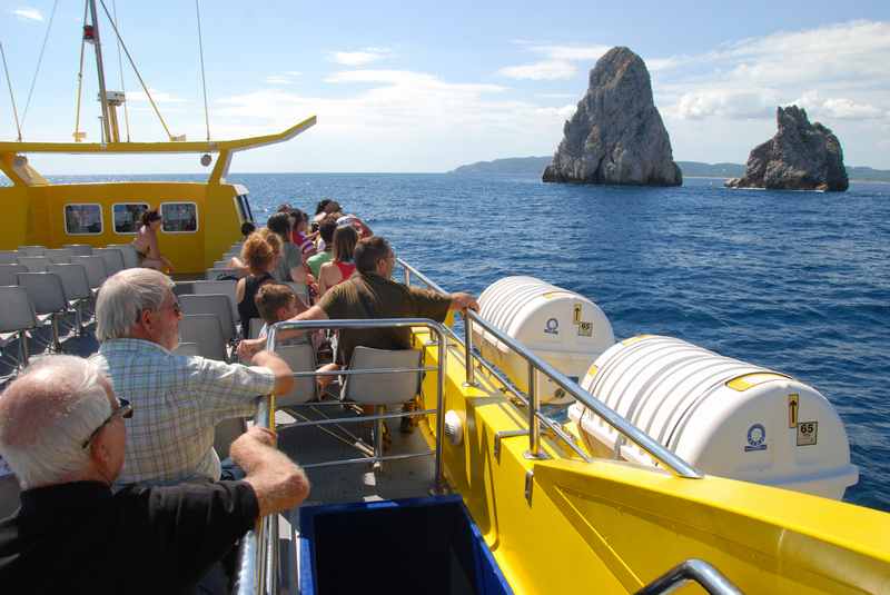 Die Familienurlaub Spanien Sehenswürdigkeiten, was lohnt sich? - Unser Ausflug im Boot mit Glasboden! 