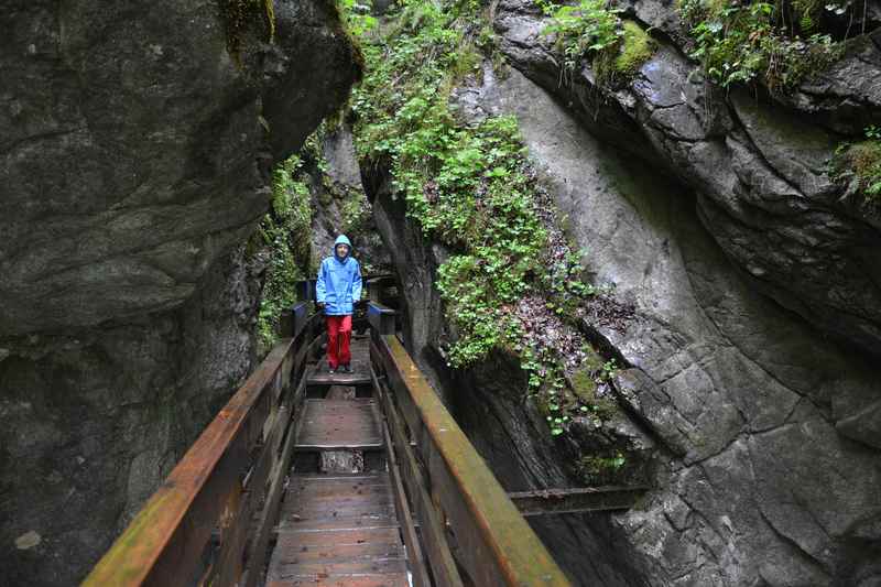 Durch die Seisenbergklamm wandern - auch bei schlechtem Wetter ein Erlebnis