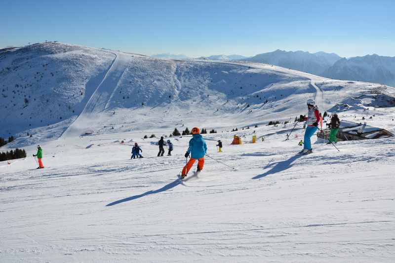 Vom Familienhotel Huber direkt ins Skigebiet mit Kindern