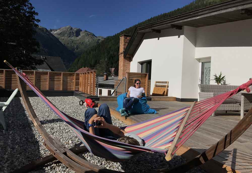 Hotel Bergkristall Mallnitz: Sonnenbaden auf dem Dach
