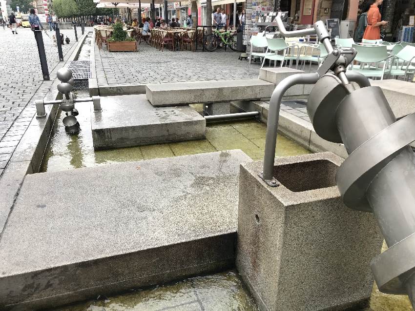 Das ist der Spielplatz Bayreuth direkt in der Fußgängerzone, gegenüber vom ehemaligen Rathaus