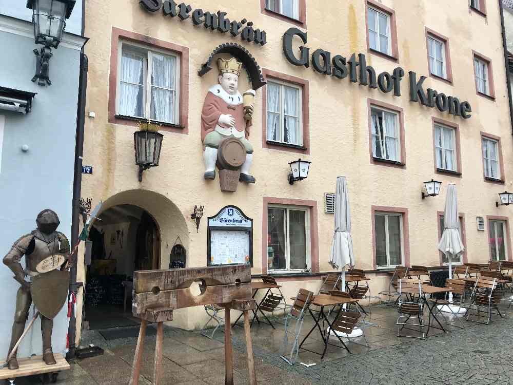 Auf der Stadtrallye in Füssen mit Kindern: Wo ist das Kornhaus?