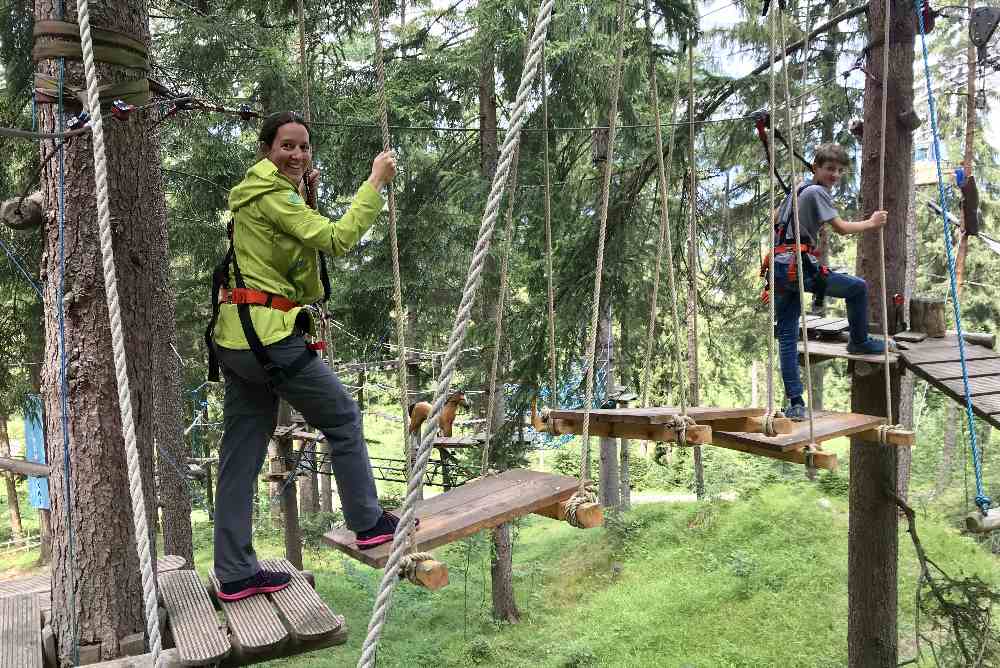 Das hat uns gefallen in Garmisch Partenkirchen: Der tolle Hochseilgarten!