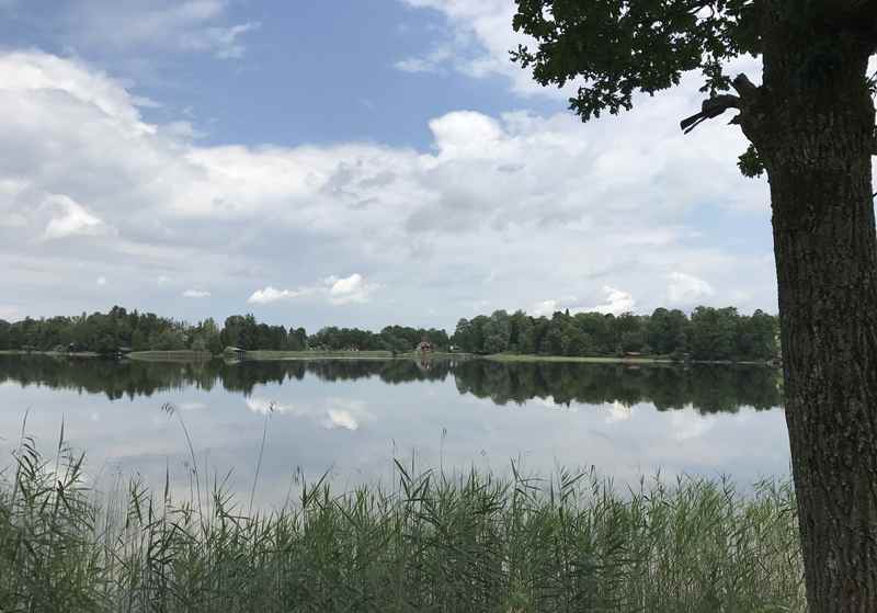 Der Staffelsee Radweg - kurz vor Murnau am Ende unserer Rundtour 