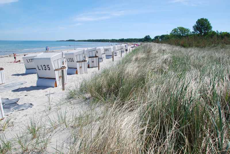 Boltenhagen mit Kindern:  Der Strand in Boltenhagen - Sand, Sand, Sand. Ideal mit Kindern im Familienurlaub am Meer. 