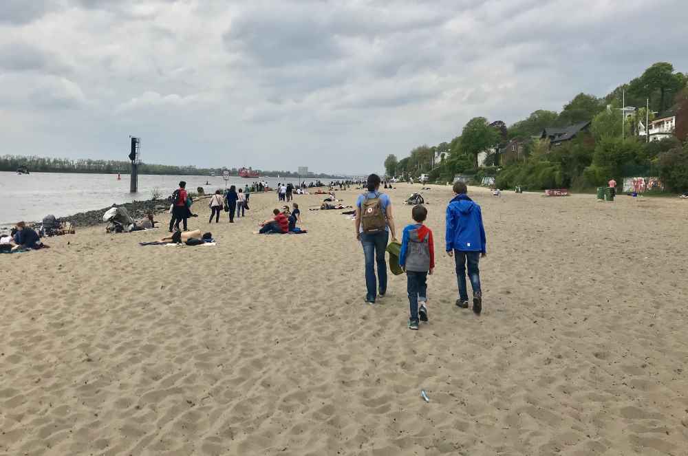 So schön und groß habe ich mir den Strand in Hamburg nicht vorgestellt.