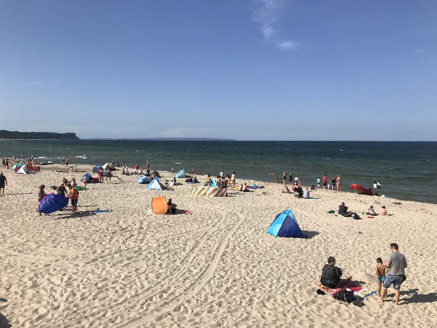 Strand Göhren: Viel Sandstrand auf der Insel Rügen, hier im Ostseebad Göhren