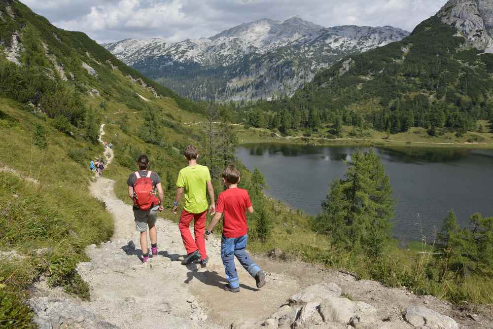 Auf der Tauplitzalm zum Großsee wandern mit Kindern 