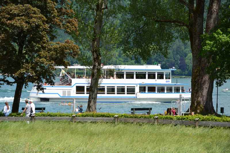 Unser Plan der Familienwanderung: Am Tegernsee wandern mit Kinderwagen - und mit dem Schiff zurück