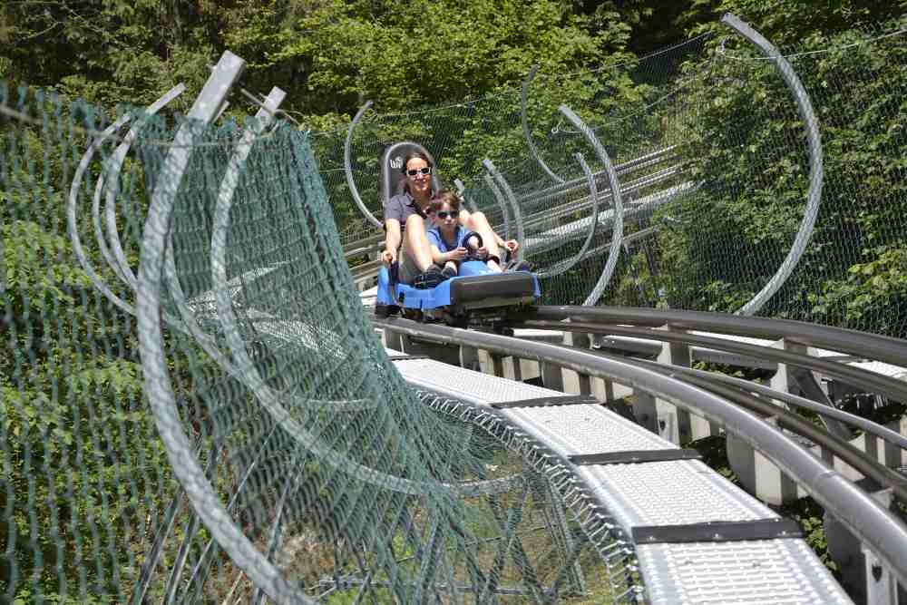 Sommerrodelbahn Zillertal: Auf dem Arena Coaster in Zell am Ziller Abfahrtsspaß für die ganze Familie!