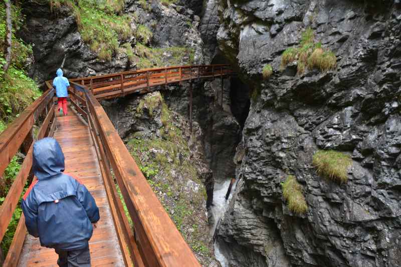 Vorderkaserklamm wandern mit Kindern in Salzburg