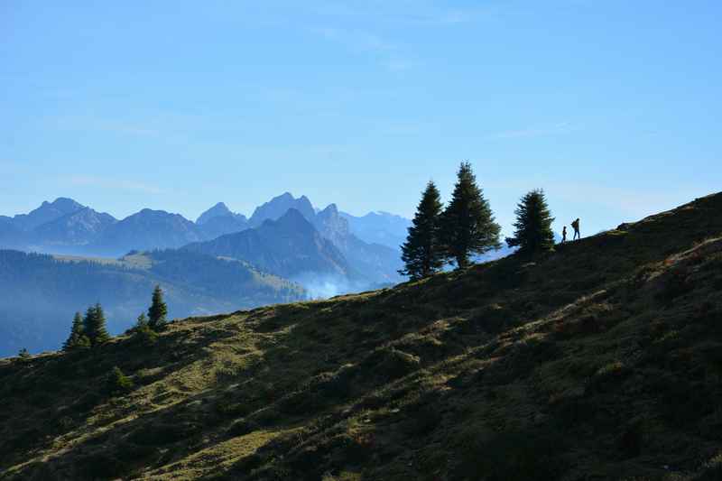 Wandern mit Kindern in Bayern - mit dieser tollen Stimmung am Berg