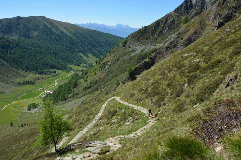 Der Wandersteig auf den Seefeldsee in Südtirol