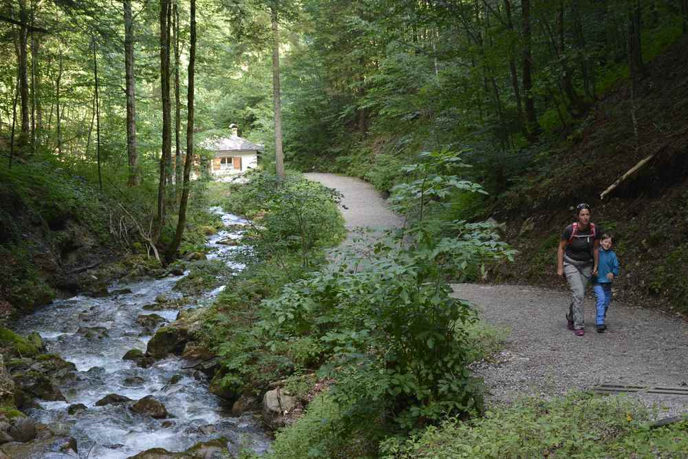 Das ist der Wanderweg in die Dr. Vogelsang Klamm