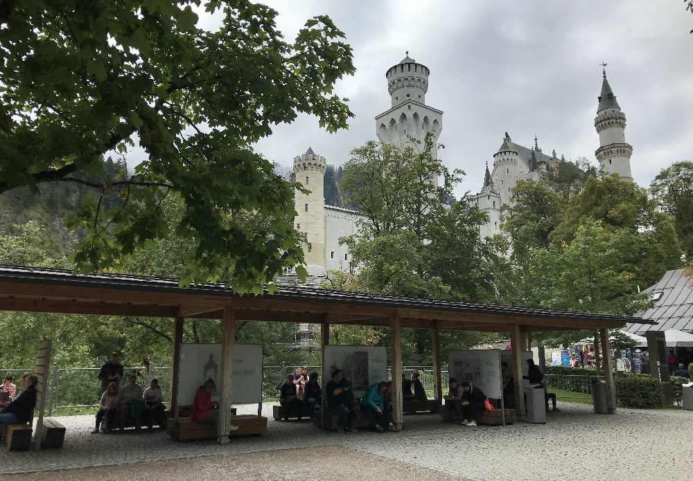 Danach gehen wir vom Schloss wieder hinunter nach Hohenschwangau