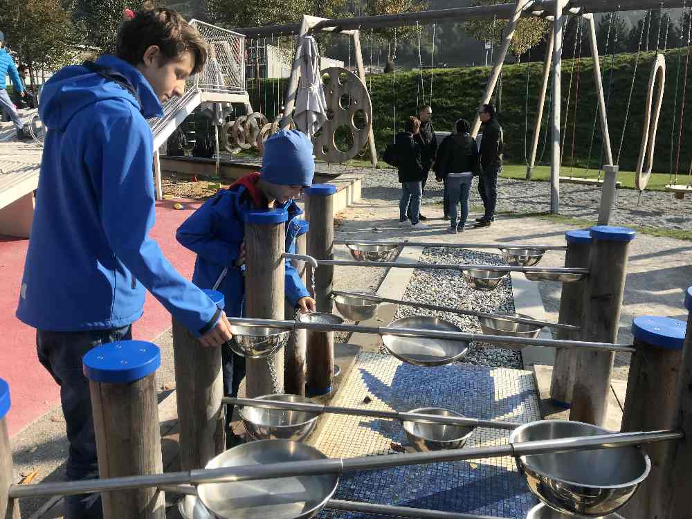 Der Wasserspielplatz in den Swarovski Kristallwelten