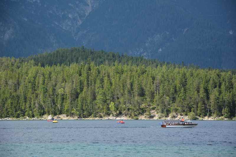 Die Wassertemperatur am Eibsee - im Sommer warm genug zum Baden ?