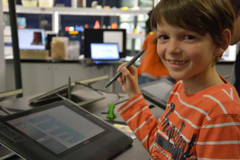 Stundenlang waren wir mit den Kindern im Technik- und Zukunftsmuseum Ars Electronica 