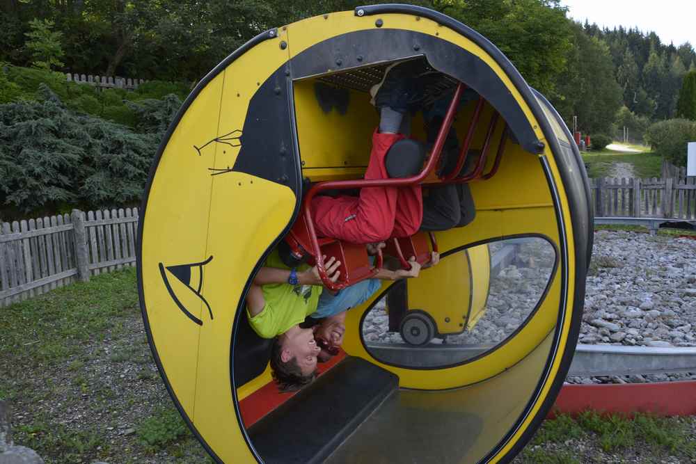 Der Wilde Berg in Mautern mit Kindern - das war die Mondschaukel 