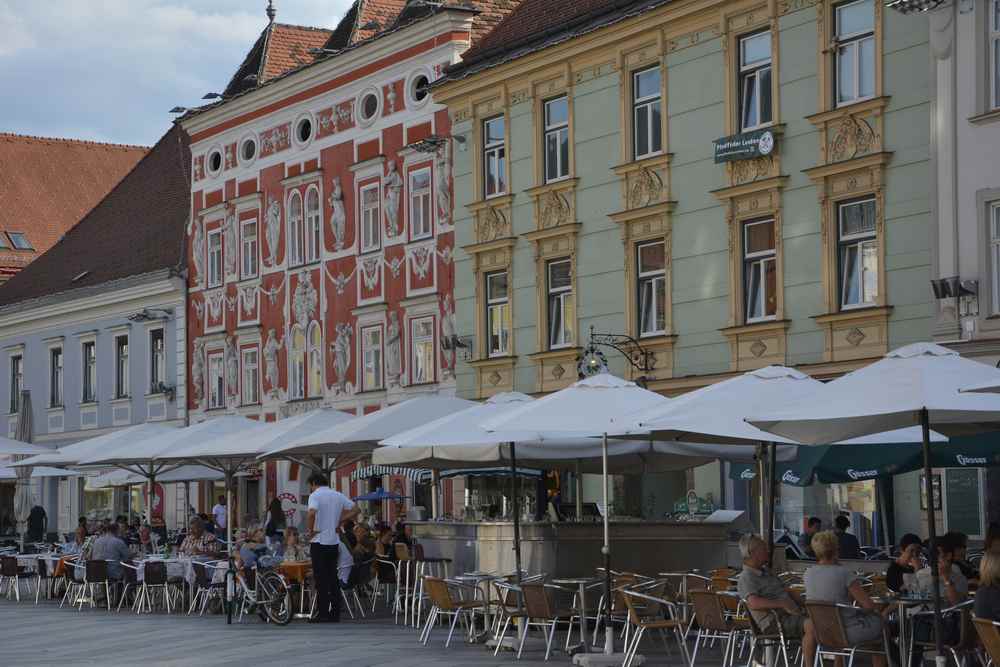 Wunderbare Hausfassaden in Leoben