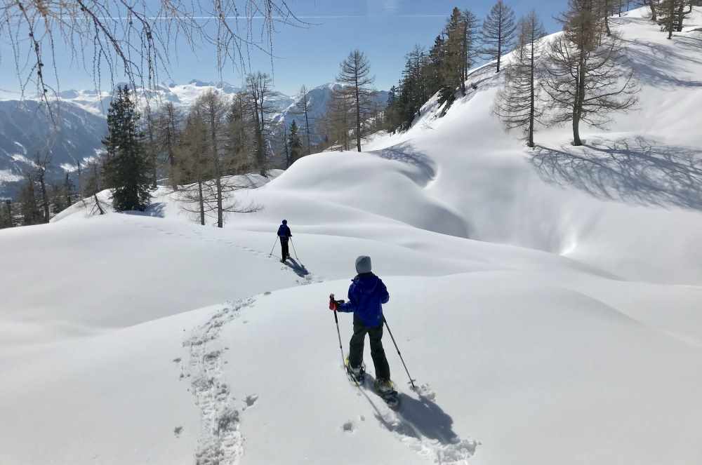 So schön war das Schneeschuhwandern am Loser 