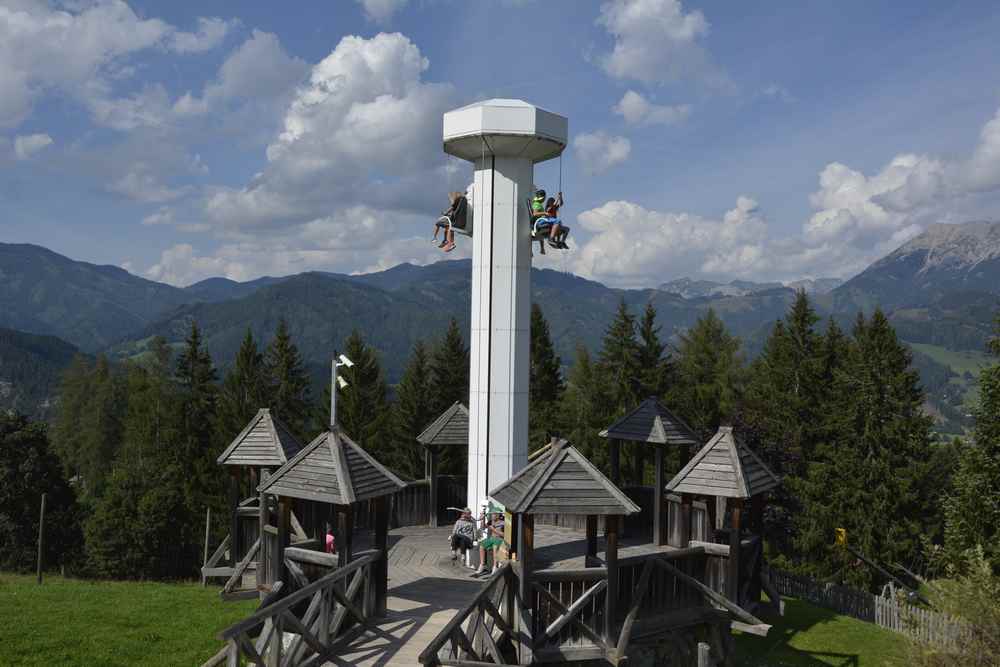 Ausflugsziele Steiermark mit Kindern - Das ist eine der Attraktionen beim Ausflug auf den wilden Berg in Mautern 