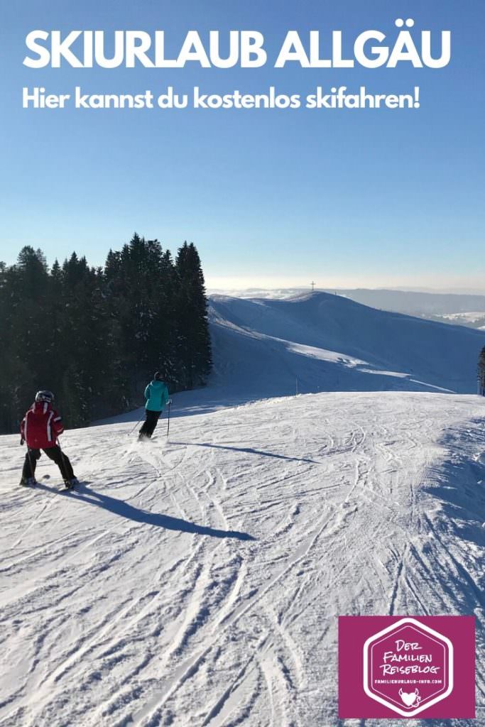 Allgäu Winterurlaub mit Kindern - kostenlos auf der Piste skifahren