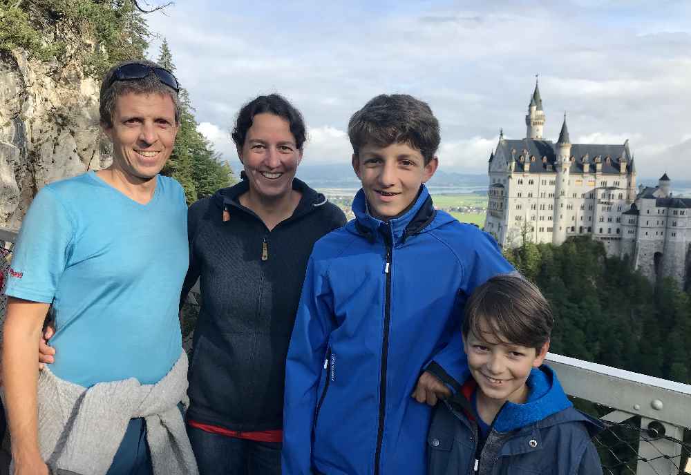 Familienurlaub Deutschland mit Kindern: Beim Schloss Neuschwanstein, Füssen