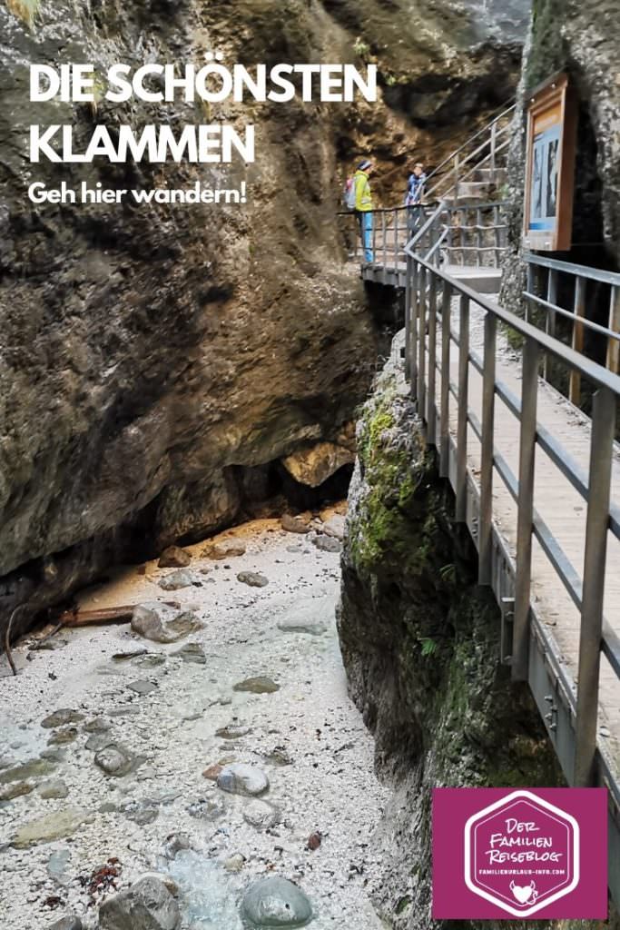 Klamm Wandern - für deinen nächsten Ausflug in die Berge - merk dir diesen Pin auf Pinterest