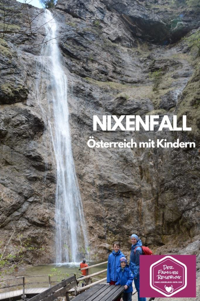 Nixenfall Wandern am Attersee mit Kindern - merk dir diesen Pin auf Pinterest!