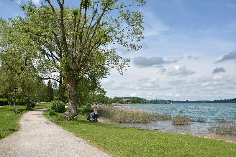 Unsere Seen Wanderung am Tegernsee geht auch mit Kinderwagen